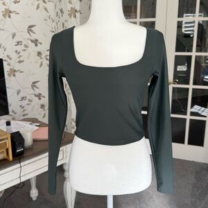 Old Navy Dark Green Long Sleeve Top
